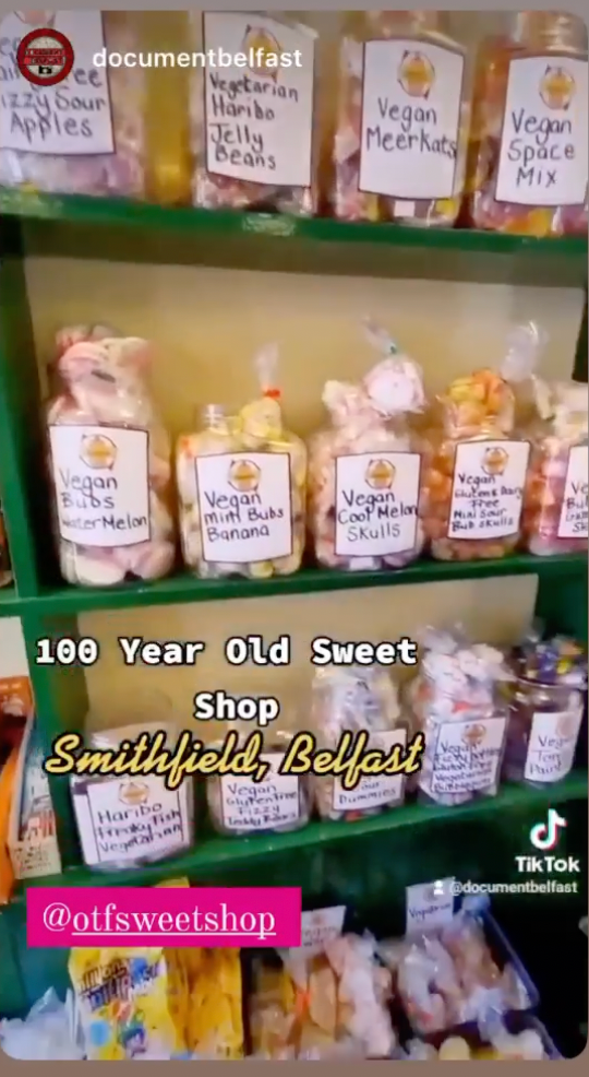 OTF Sweets on Document Belfast TikTOK